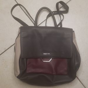 Leather book bag purse